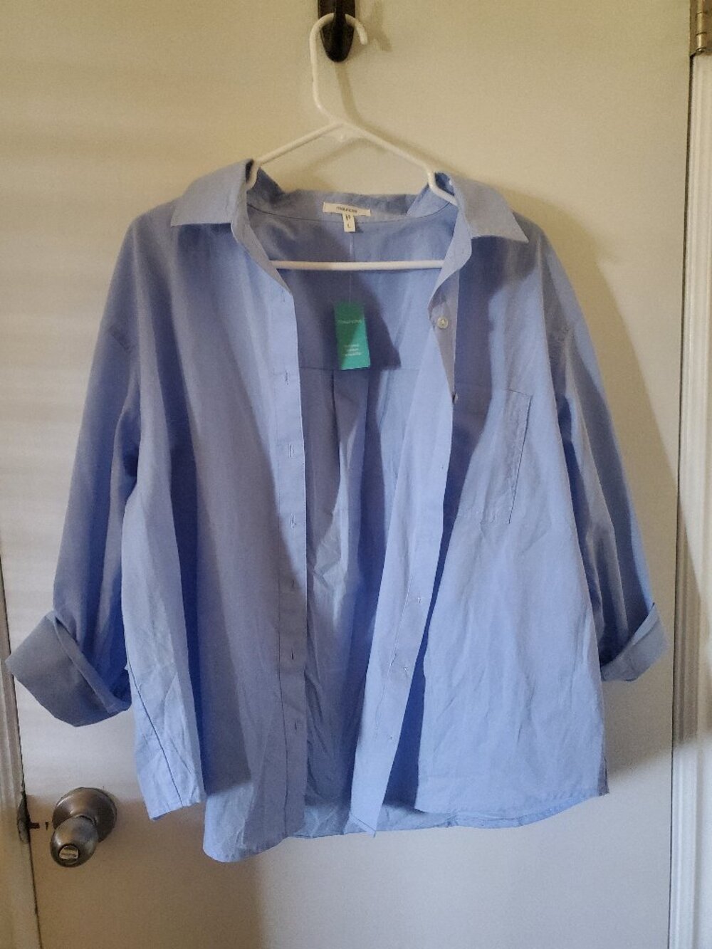 NWT Maurices light blue button up